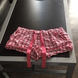 Pink plaid old navy pj shorts